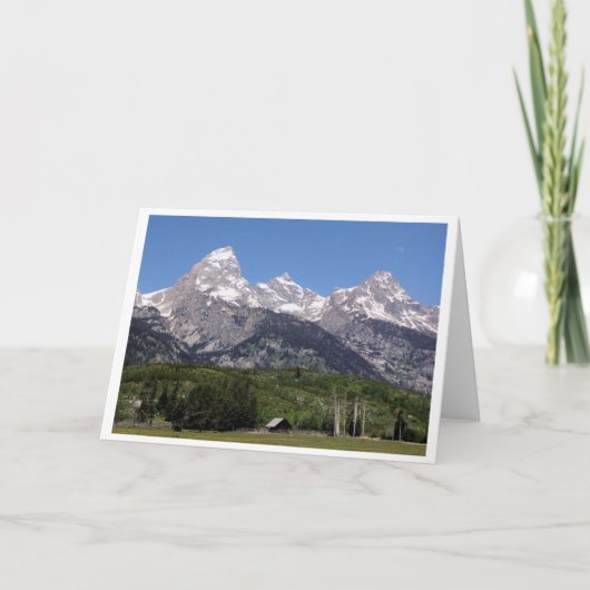 Wenskaart van het Park van Grand Teton het Kaart (Voorkant)