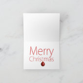 Wenskaart van het Santa Flying Airplane Feestdagen Kaart (Binnen)