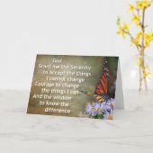 wenskaart van het sereniteitsgebed 18 kaart (Gele Bloem)