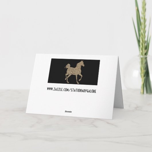 wenskaart van het silhouet feestdagen kaart (Achterkant)