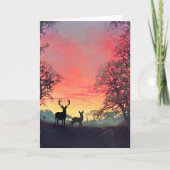 Wenskaart van het silhouet kaart (Voorkant)