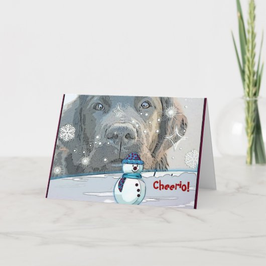 Wenskaart van het vakantieseizoen feestdagen kaart (Voorkant)