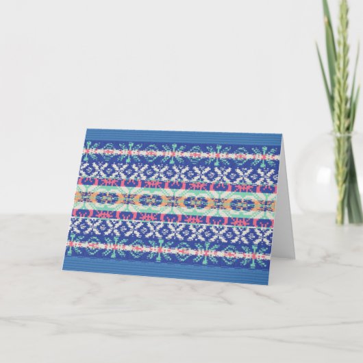 Wenskaart van het vakantieseizoen kaart (Voorkant)