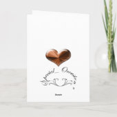 wenskaart van het vijfde Jubileum van de bruiloft  Kaart (Achterkant)