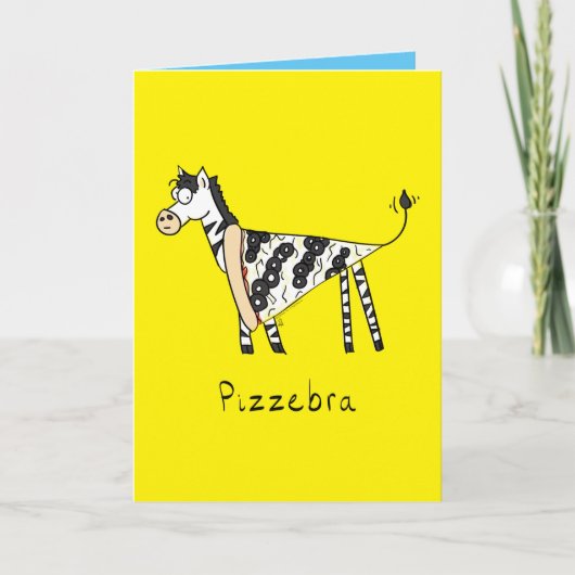 Wenskaart van het Voedsel van de Pizza van Kaart (Voorkant)