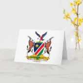 Wenskaart van het wapen van Namibië Kaart (Gele Bloem)