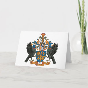 Wenskaart van het wapen van St. Lucia Kaart