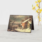 wenskaart van het winterseizoen kaart (Gele Bloem)