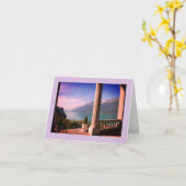 Wenskaart van het Zwitserse landschap Kaart (Gele Bloem)