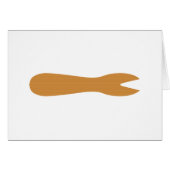 Wenskaart van hout en hout (Voorkant Horizontaal)