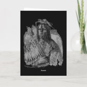 Wenskaart van Indiaas opperhoofd Kaart (Achterkant)