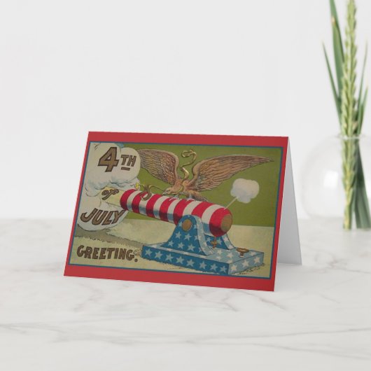 Wenskaart van juli Kaart (Voorkant)