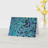 Wenskaart van kalkoenen kaart (Gele Bloem)