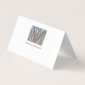 Wenskaart van kardinaal en cichorei kaart (Achterkant)