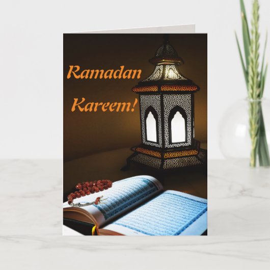 Wenskaart van Kareem van de Ramadan het Kaart (Voorkant)