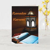 Wenskaart van Kareem van de Ramadan het Kaart (Gele Bloem)