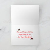 Wenskaart van kerst tot nicht feestdagen kaart (Binnen)