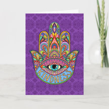Wenskaart van Kindness Hamsa