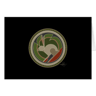 Wenskaart van konijnen