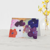 Wenskaart van lente-anemonen kaart (Gele Bloem)