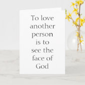 Wenskaart van Les Miserables Kaart (Gele Bloem)