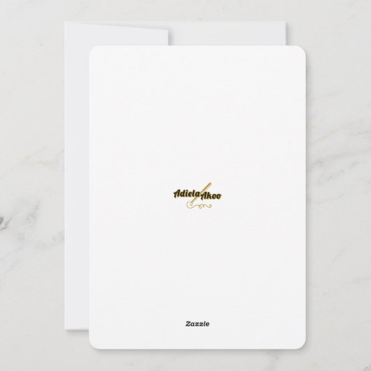 Wenskaart van Liminaliteit door Poet Adiela Akoo Feestdagenkaart (Achterkant)