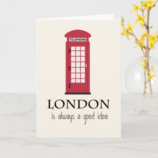 Wenskaart van Londen Kaart (Gele Bloem)