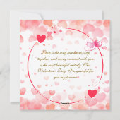 Wenskaart van Lovebirds Valentijns Feestdagenkaart (Achterkant)