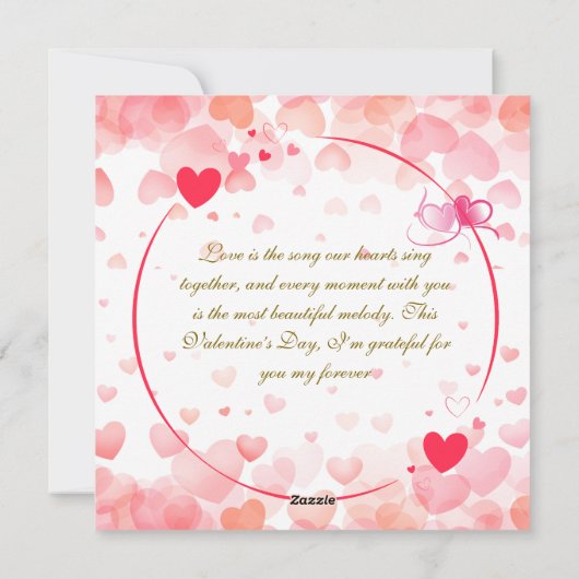 Wenskaart van Lovebirds Valentijns Feestdagenkaart (Achterkant)