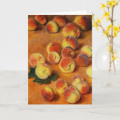 Wenskaart van Monet Peaches Kaart (Gele Bloem)