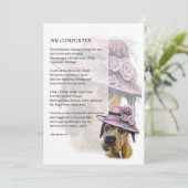 Wenskaart van Mooie Boxer Hondentrooster Kaart (Staand voorkant)