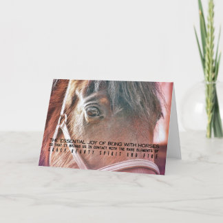 WENSKAART VAN MORGAN HORSE BEDANKKAART