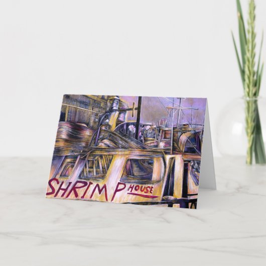 Wenskaart van mysterievlees dat in water is gebore kaart (Voorkant)