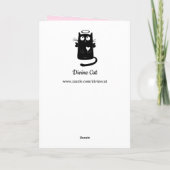 wenskaart van mystieke katten kaart (Achterkant)