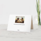 wenskaart van opfokpaarden kaart (Achterkant)