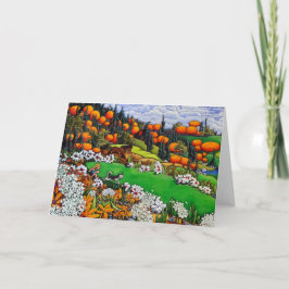 Wenskaart van opgetogenheid kaart