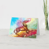 Wenskaart van paarden kaart (Voorkant)