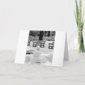 Wenskaart van Philadelphia Snowman Feestdagen Kaart (Achterkant)