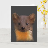 Wenskaart van Pine Marten Kaart (Gele Bloem)