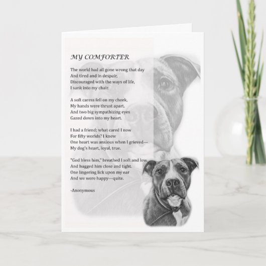 Wenskaart van Pit Bull Dog Lover Gift Kaart (Voorkant)