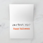 Wenskaart van poodle Halloween Kaart (Binnen)