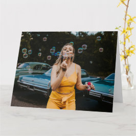 wenskaart van prachtige godin Bubbles Kaart