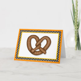 Wenskaart van pretzel kaart