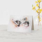 wenskaart van relaxerende katten kaart (Gele Bloem)