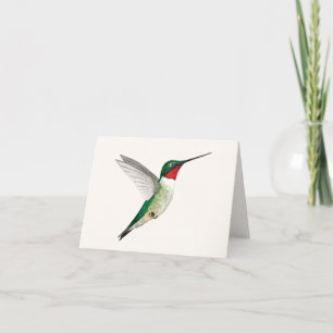 Wenskaart van rondvliegende Hummingbird Kaart