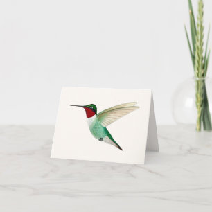 Wenskaart van rondvliegende Hummingbird Kaart