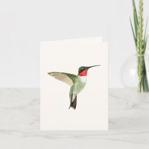 Wenskaart van rondvliegende Hummingbird Kaart