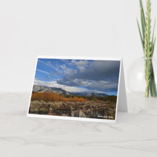 Wenskaart van S. Lake Tahoe Feestdagen Kaart (Voorkant)