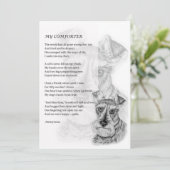 wenskaart van Schnauzer Hondenliefhebber Gift Kaart (Staand voorkant)