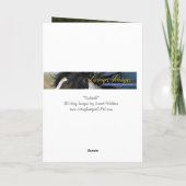 Wenskaart van spuitpaarden kaart (Achterkant)